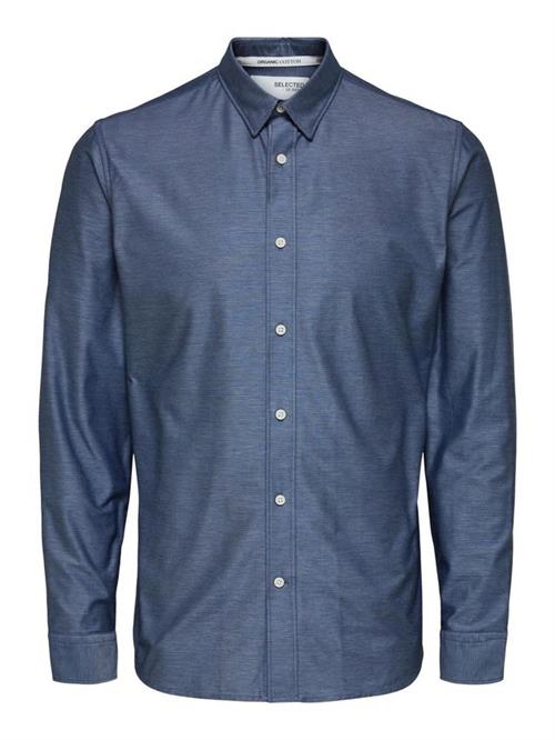 SLHSLIMCHARLES-KNIT SHIRT LS B CAMP