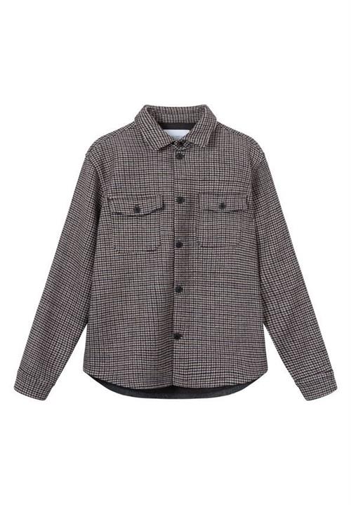Lennon Houndstooth Wool Hybrid Shir