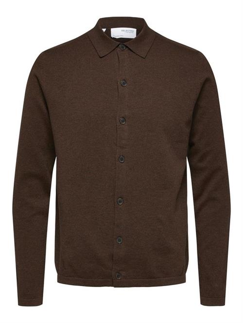 SLHBERG LS KNIT POLO CARDIGAN B