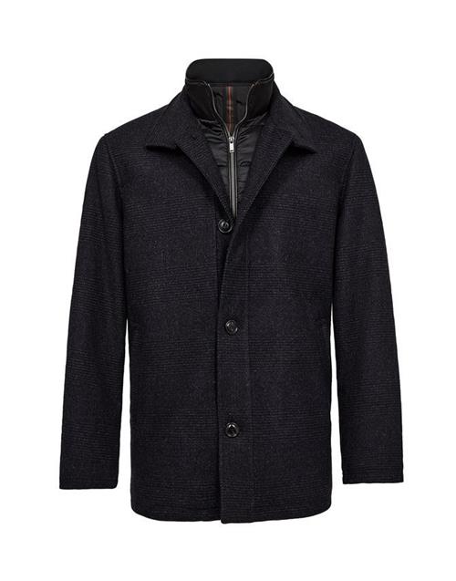 Regular fit wool jacket