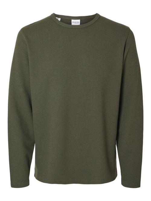 SLHFINLEY WAFFLE LS O-NECK TEE NOOS