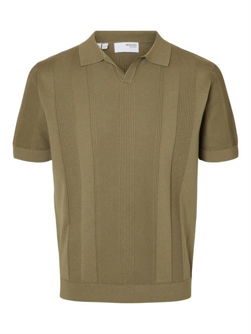 SLHCHANNING SS KNIT STRUCTURE OPEN