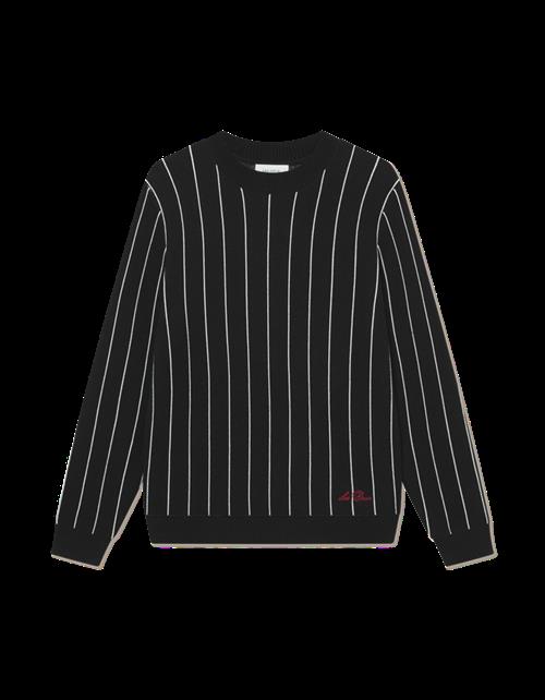 Gaston Jacquard Pinstripe Knit