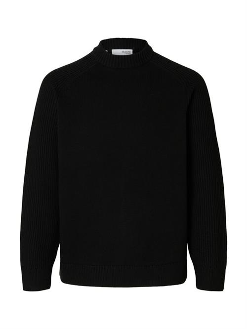 SLHDERECK LS KNIT RELAXED RIB MOCK