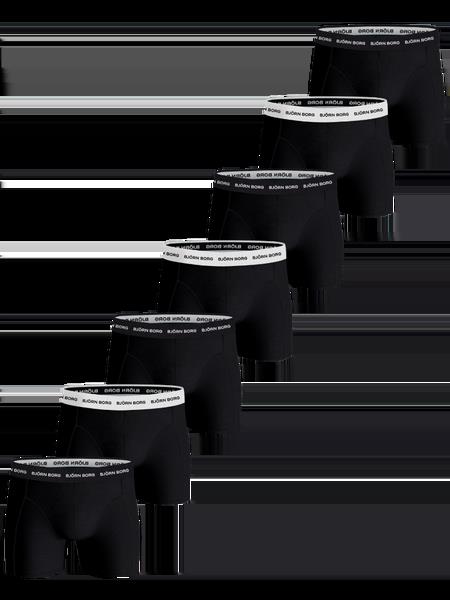 Björn Borg Cotton Stretch Boxer 7-pack Sort, XXL