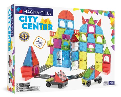 Magna-Tiles MAGNA-TILES City Center 110 Stk. Multi  Multi-3 Years+  Grøn  One Size 3+ Years unisex
