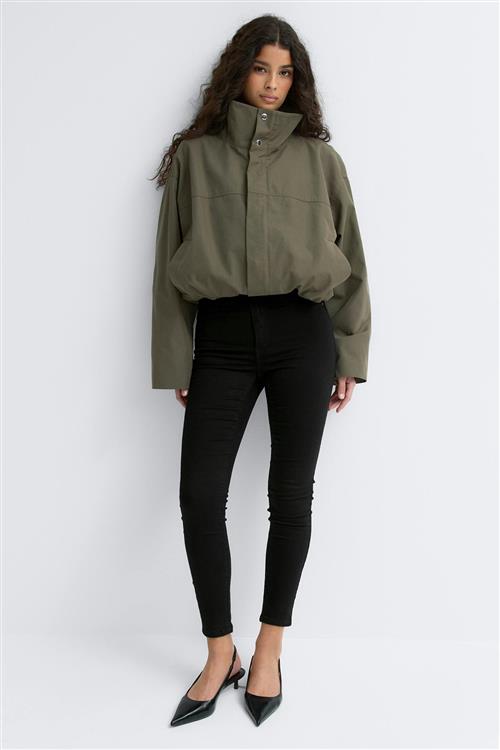 Gina Tricot - molly high waist jeans - Highwaist jeans - Sort - XXL - Dame