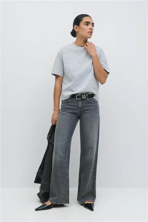 Gina Tricot - Perfect tee - t-shirts - Grå - S - Dame