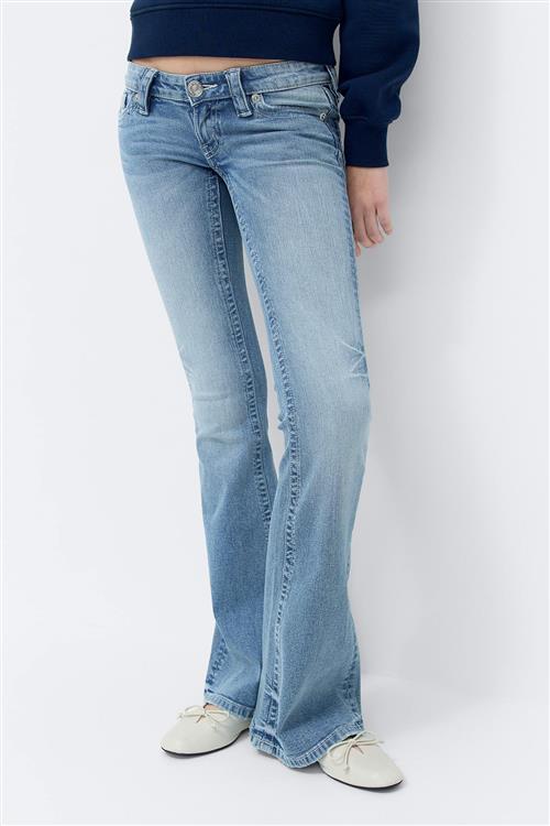 Gina Tricot - Y runway jeans tall - bootcut jeans - Blå - 164 - Pige