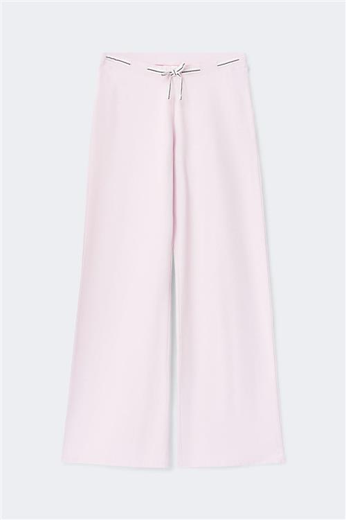 Gina Tricot - Y detail trousers - bukser - Lyserød - 146/152 - Pige