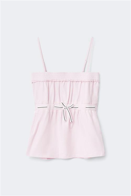 Gina Tricot - Y detail top - Toppe til piger 9–14 år - Lyserød - 158/164 - Pige