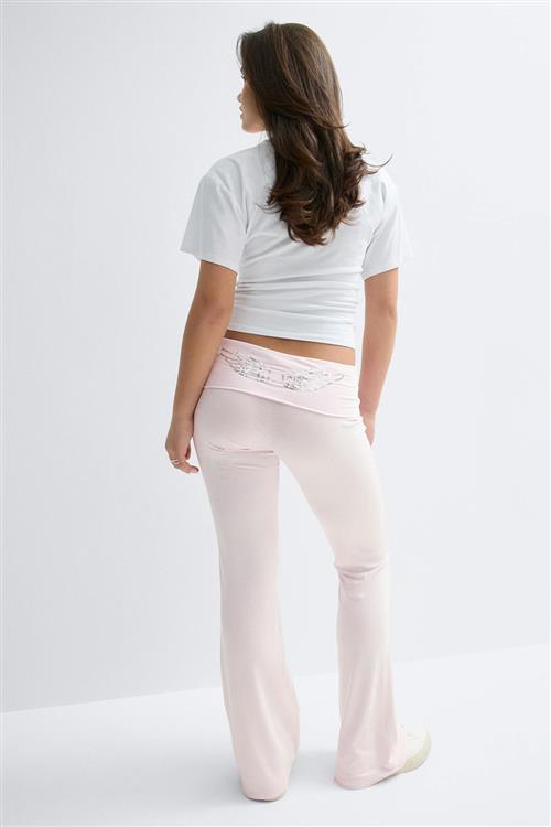 Gina Tricot - Y low waist yoga leggings - Bukser til piger 9–14 år - Lyserød - 170 - Pige