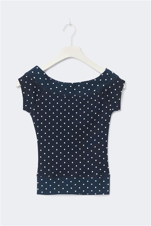 Gina Tricot - Y short sleeve top - overdele - Blå - 158/164 - Pige