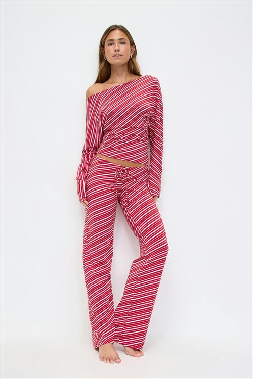 Gina Tricot - Low waist loungewear trousers - Bukser - Lyserød - XL - Dame