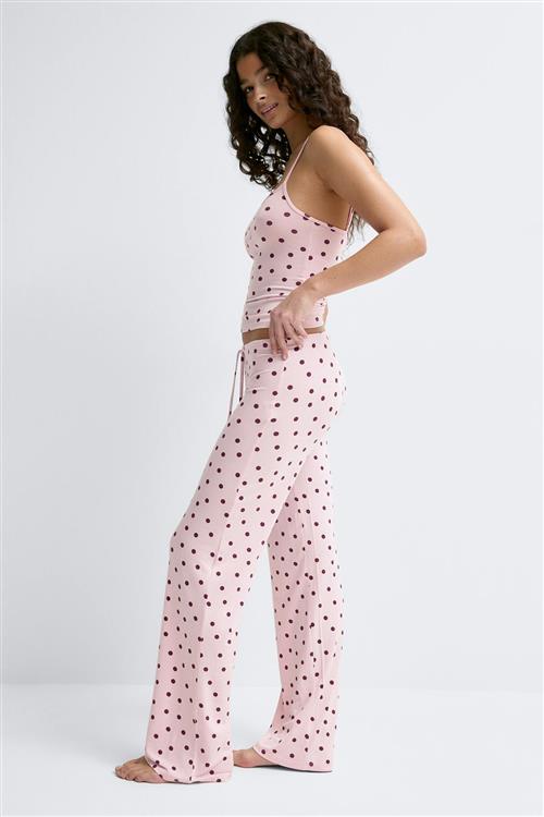 Gina Tricot - Low waist loungewear trousers - Bukser - Lyserød - XL - Dame