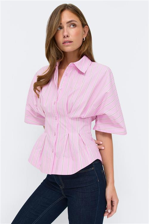 Gina Tricot - Shaped shirt - figursyede skjorter - Lyserød - M - Dame