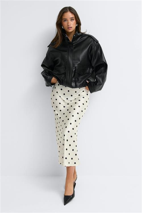 Gina Tricot - Satin skirt - satin nederdele - Hvid - S - Dame