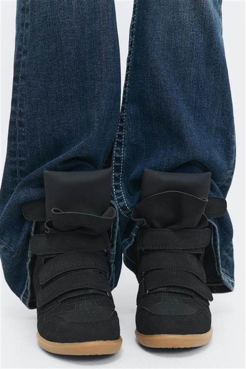 Gina Tricot - 14+ wedge sneakers - sko - Sort - 38 - Dame