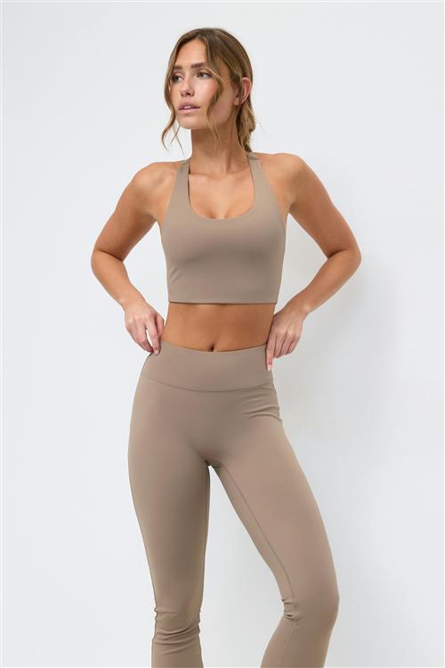 Gina Tricot - Soft yoga top - pilates - Beige - XL - Dame