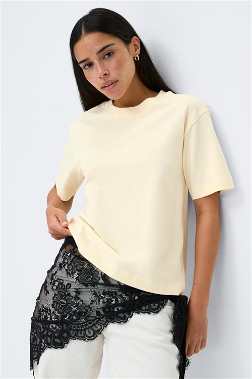 Gina Tricot - Perfect tee - t-shirts - Gul - XXS - Dame