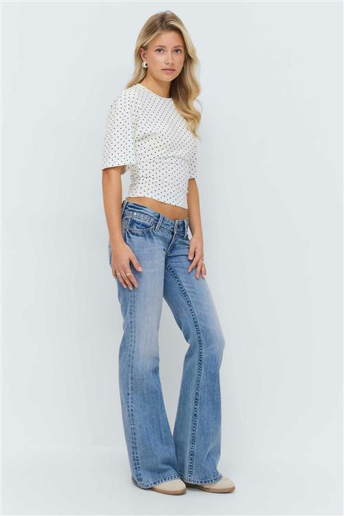 Gina Tricot - 14+ miss lowlow jeans - Jeans - Blå - XS - Dame