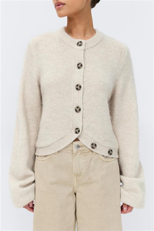 Gina Tricot - Knitted cardigan - Cardigans - Beige - XS - Dame
