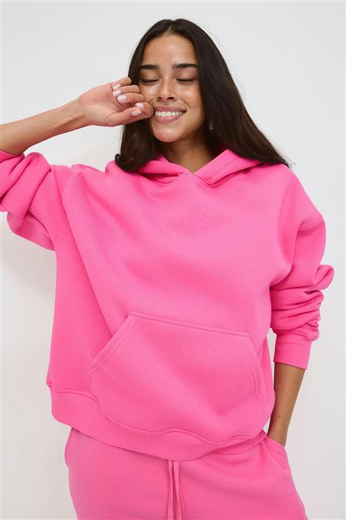 Gina Tricot - Iconic hoodie - hoodies - Lyserød - XXS - Dame