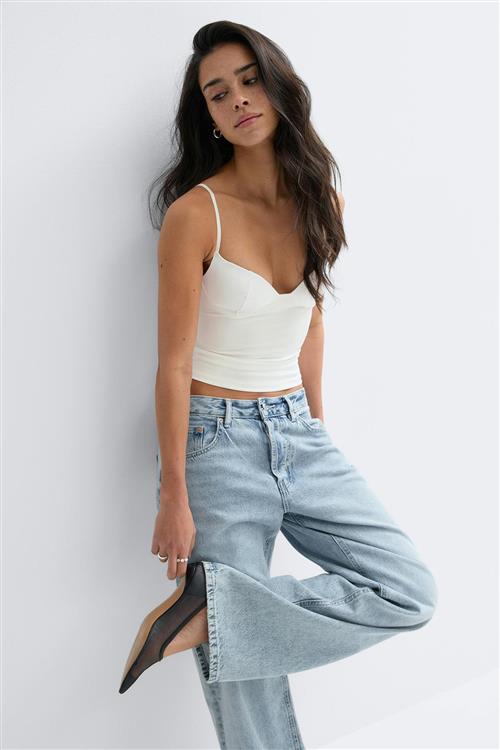 Gina Tricot - Soft shaping wow singlet - Toppe uden ærmer - Hvid - M - Dame