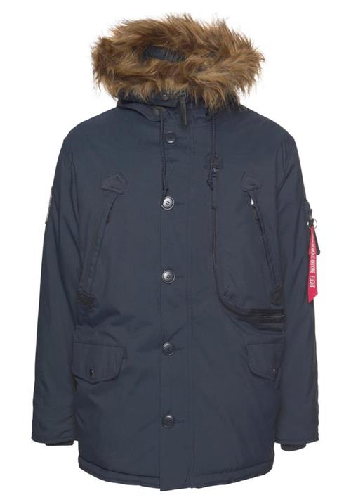 ALPHA INDUSTRIES Vinterjakke 'Polar'  natblå / blandingsfarvet
