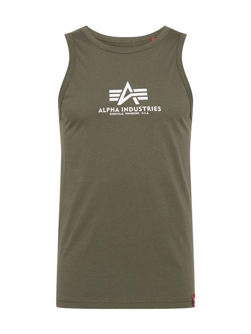 ALPHA INDUSTRIES Bluser & t-shirts  oliven / hvid