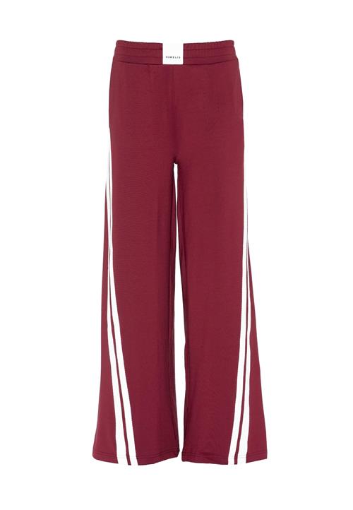 Elias Rumelis Bukser 'Penni'  kirsebærsrød / hvid