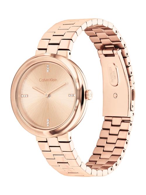 Calvin Klein Analogt ur 'TWISTED BEZEL'  rosa guld