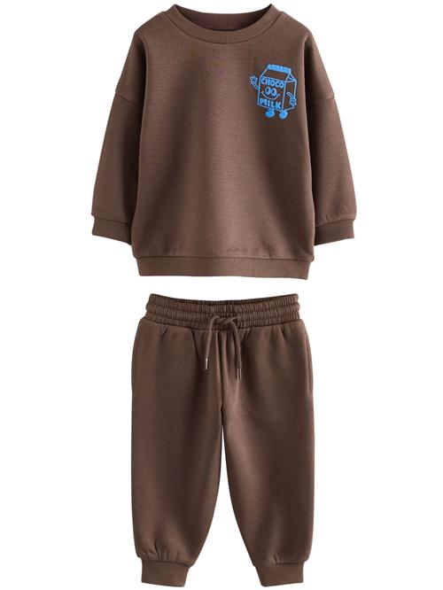 Next Joggingdragt  himmelblå / brun