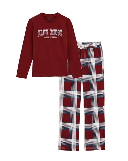 WE Fashion Nattøj  blandingsfarvet / mørkerød