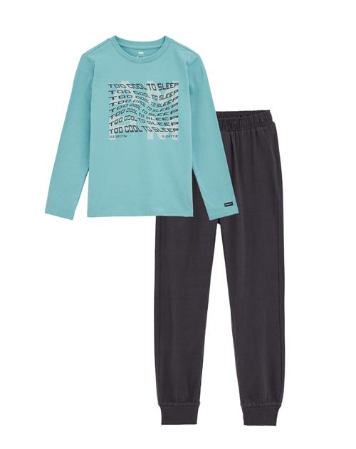 WE Fashion Nattøj  blå / grå