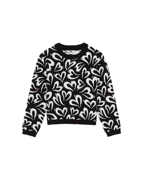 WE Fashion Pullover  sort / hvid