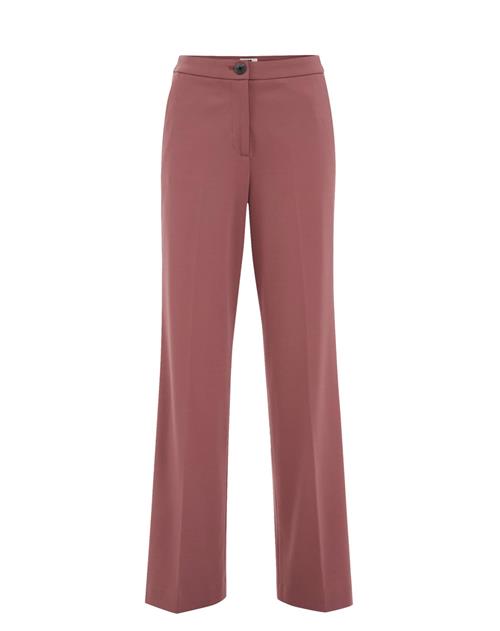 WE Fashion Bukser med fals  gammelrosa