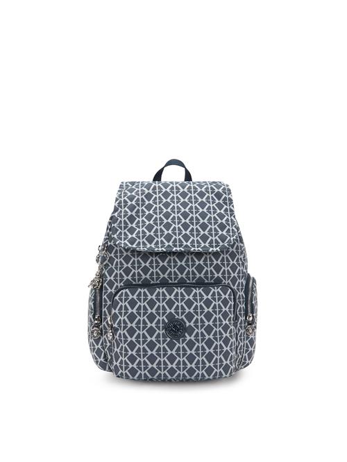 KIPLING Rygsæk 'City'  mørkeblå / grå / hvid