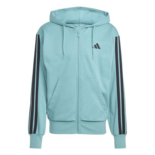 ADIDAS SPORTSWEAR Sweatjakke 'Essentials'  cyanblå / sort