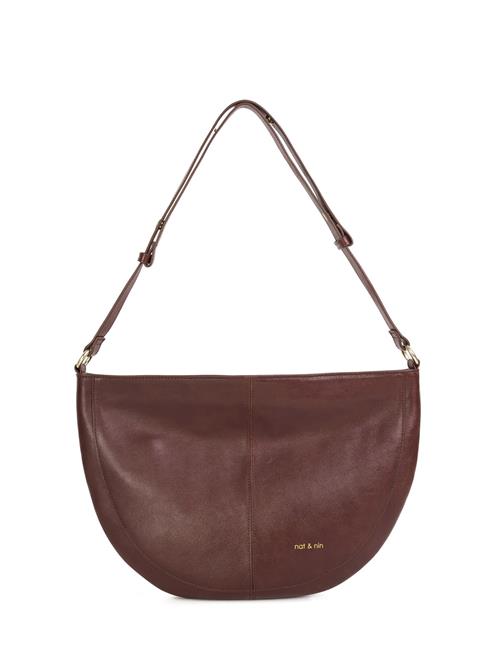 Nat&Nin Skuldertaske  brun / guld