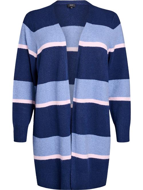 Zizzi Cardigan 'Casunny'  navy / lyseblå / lyserød