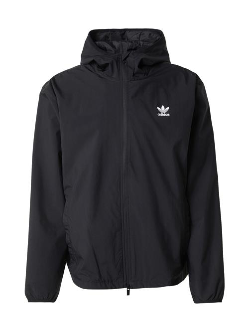 ADIDAS ORIGINALS Overgangsjakke 'ESSENTIALS'  sort / hvid