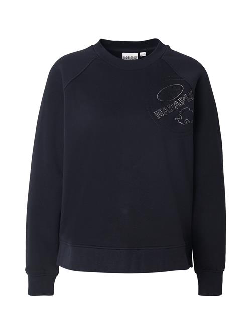 NAPAPIJRI Sweatshirt 'BELINE'  sort / offwhite