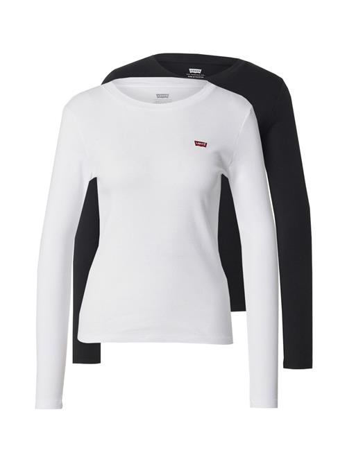 LEVI'S ® Shirts 'Essential Long Sleeve Tee (2-Pack)'  rød / sort / hvid