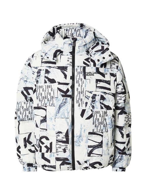 KARL LAGERFELD JEANS Vinterjakke  opal / sort / hvid