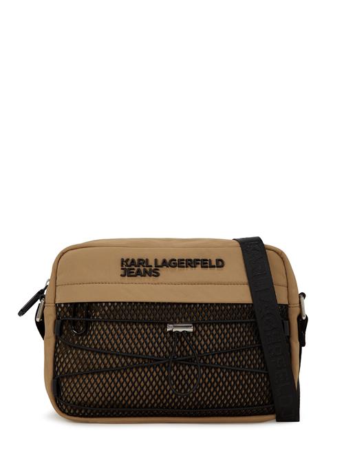 KARL LAGERFELD JEANS Skuldertaske  camel / sort