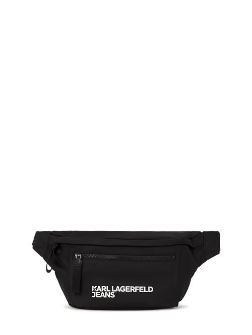 KARL LAGERFELD JEANS Bæltetaske  sort / naturhvid