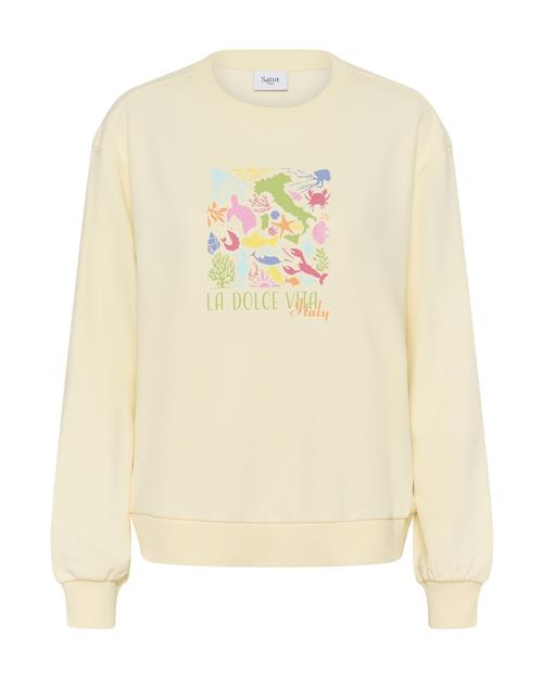 SAINT TROPEZ Sweatshirt 'Loisa'  elfenben / blandingsfarvet