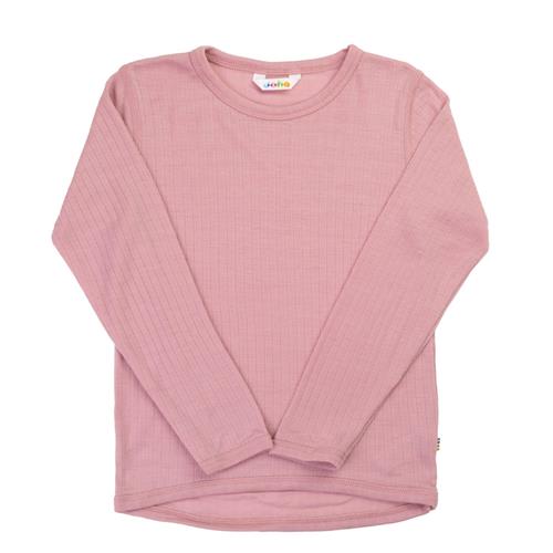 Joha Basic Langærmet Skjorte I Uld Old Rose  Old Rose-140 cm Wool Lyserød  140 cm  kvinde