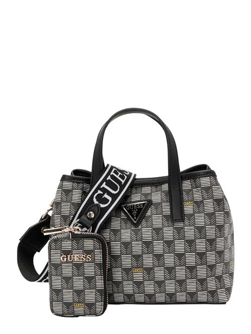 GUESS Håndtaske  grå / sort / hvid